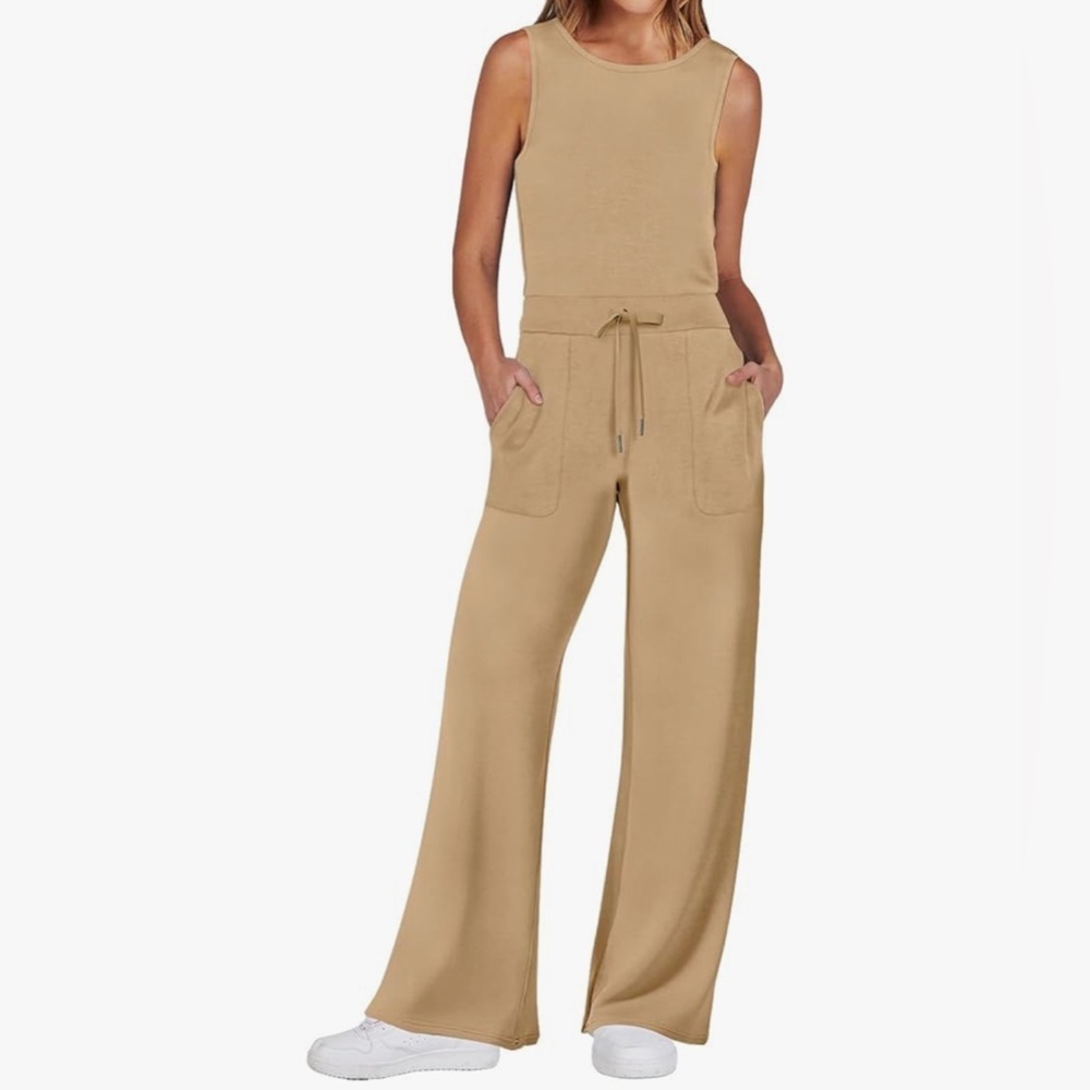 Anrabess casual wide leg jumpsuit